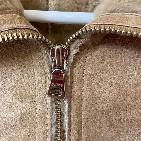 Guess Suede Leather Jacket / Coat - Picture 5 of 14